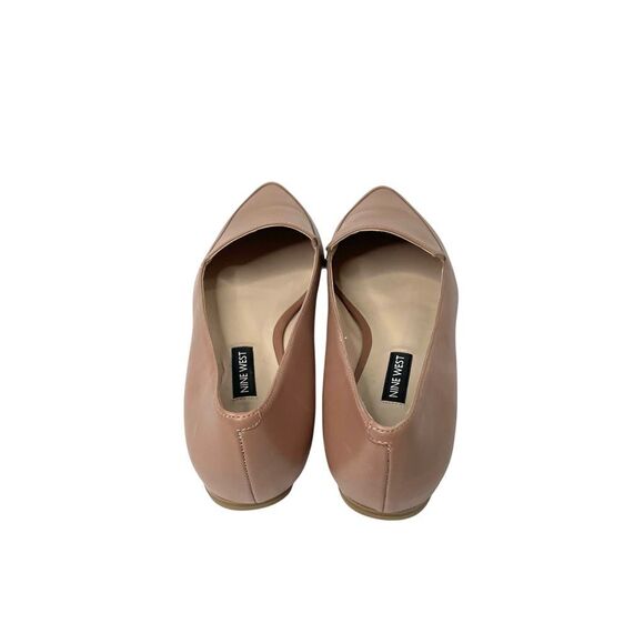 Nine West Abay Smoking genuine leather Flats loafers Size 7.5 barely nude neutra - Picture 7 of 10